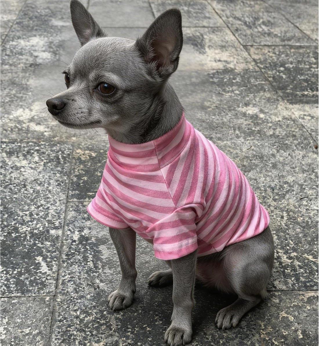 Turtleneck Dog Shirt Embroidery Doggie Soft Puppy Pullover Stretchy