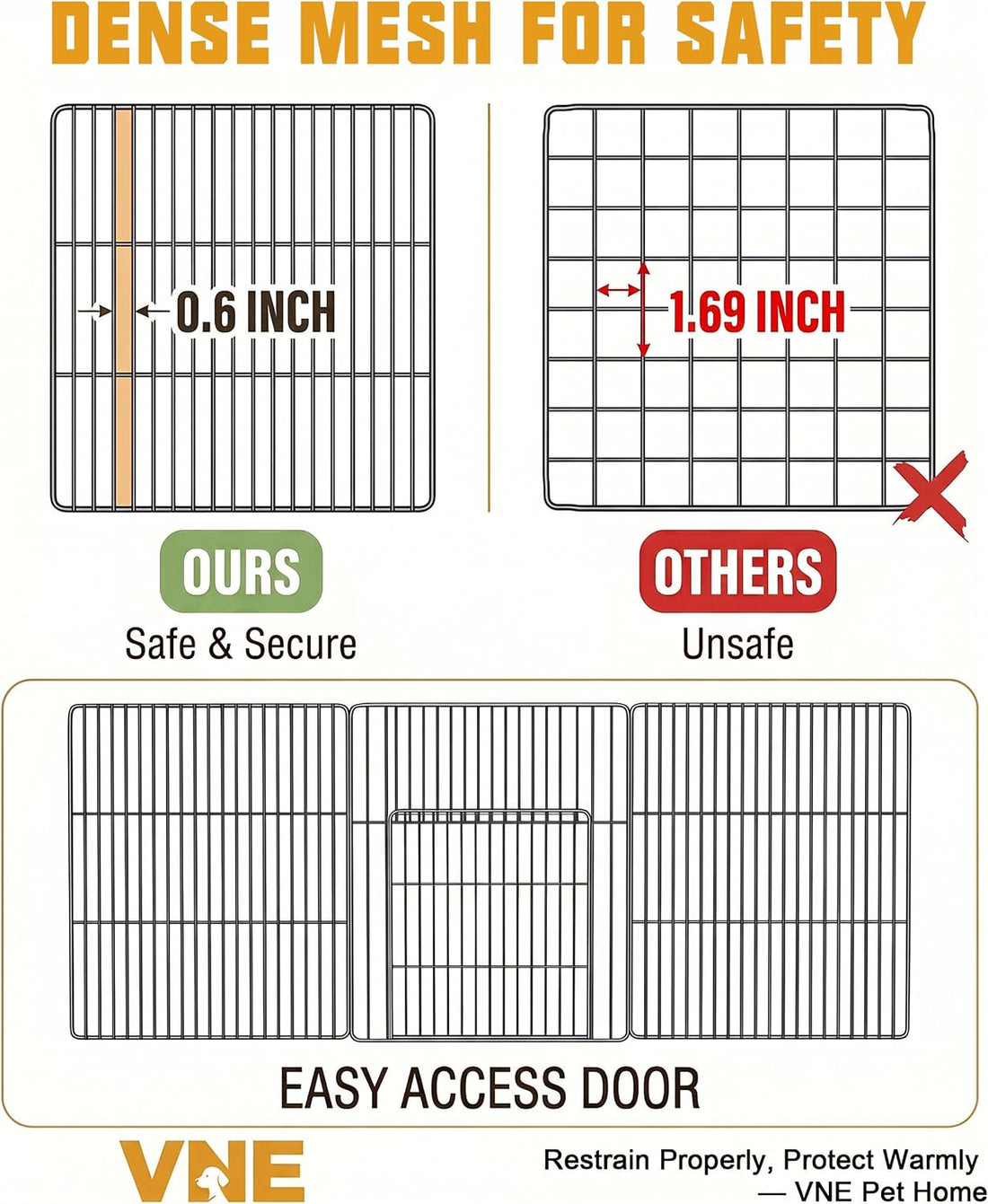 Guinea Pig Cages with Waterproof Liner, Expandable Small Animal Plaype