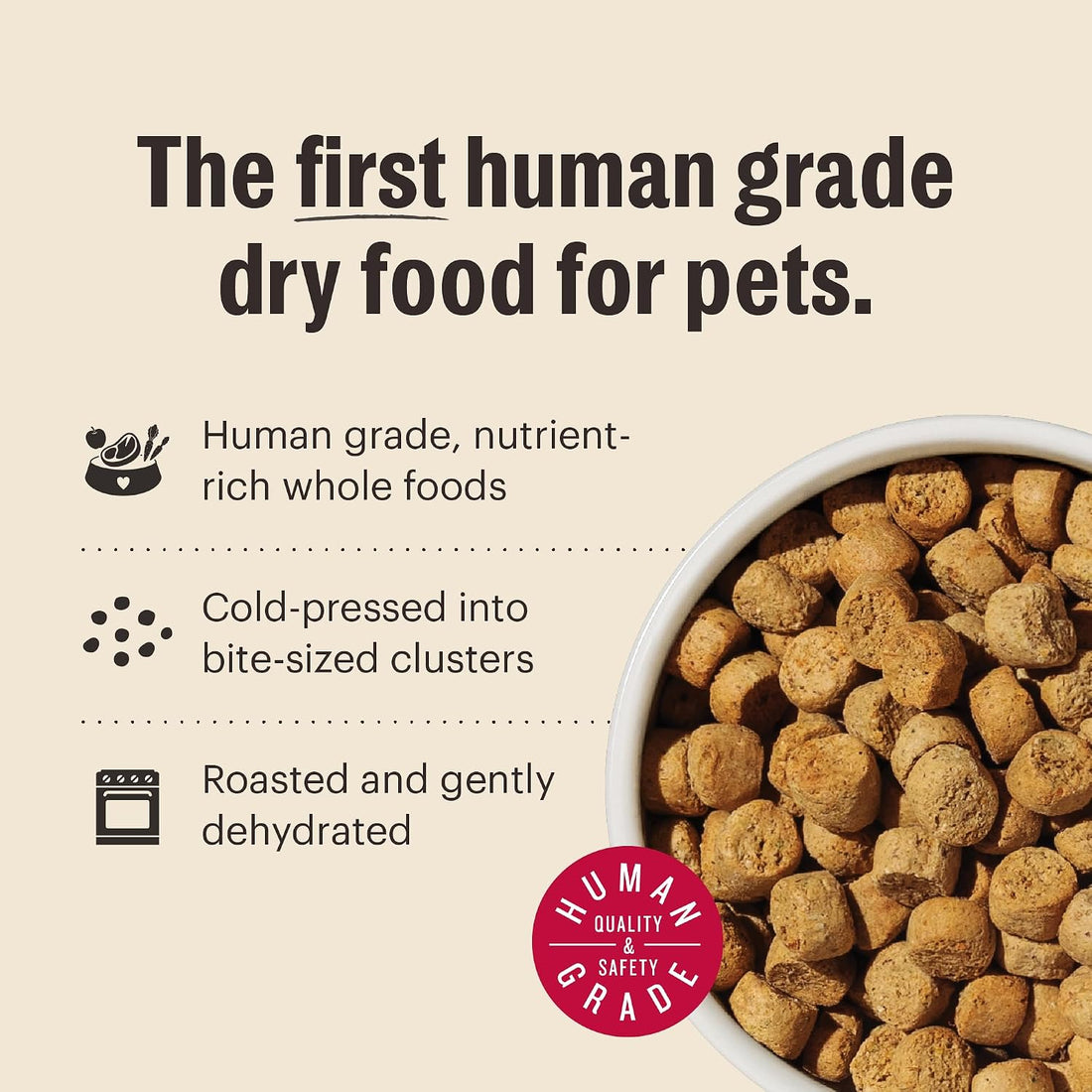 The Honest Kitchen Grain Free Beef & Superfoods Whole Food Clusters