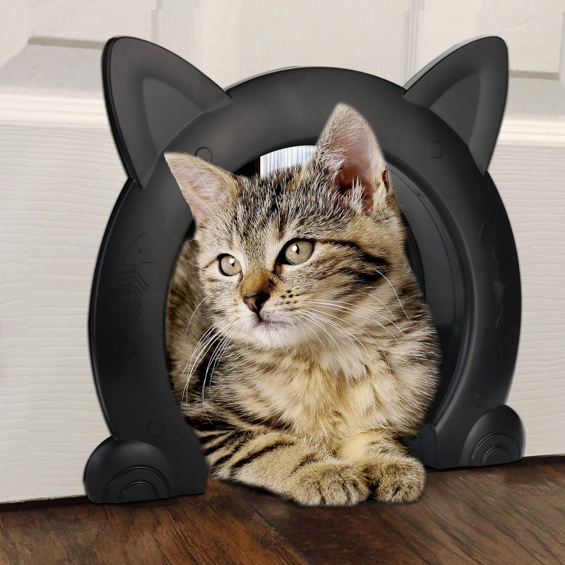 IKUSO Cat Door Interior Door,Hidden Pet Litter BoxPet Door for Cats