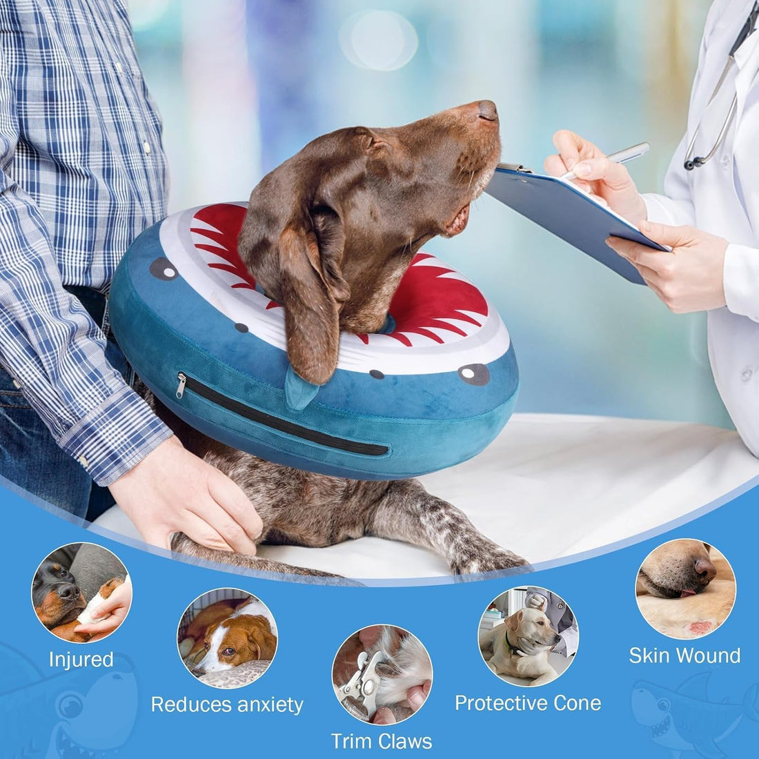 SCENEREAL Dog Cone Alternative After Surgery for Small Medium Large