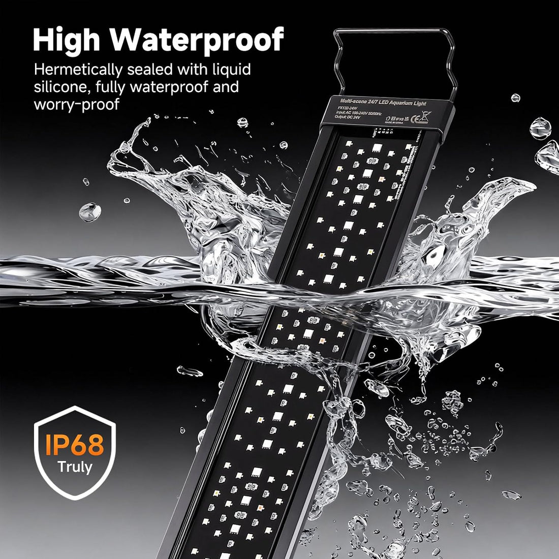 fishkeeper Smart LED Aquarium Light with One-Key Real-Time Sync