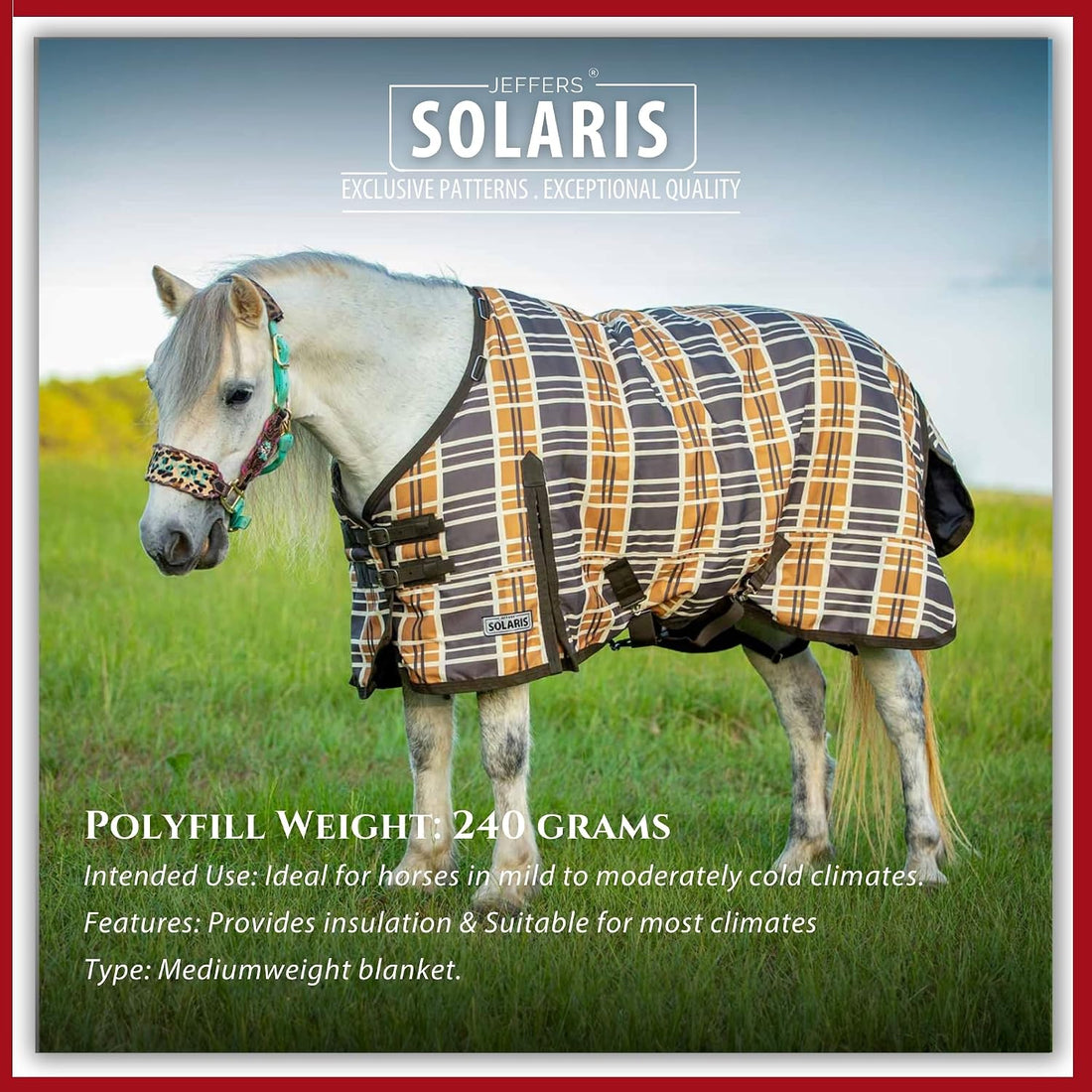 Jeffers 1200D Pony Turnout Blanket, 240G Fill