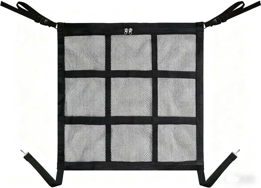 Dog Car Barrier, 9-Grid Reinforced Sturdy Pet Car Divider