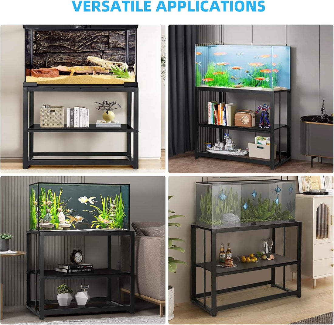 VOWNER 55-75 Gallon Fish Tank Stand, Metal Aquarium Stand