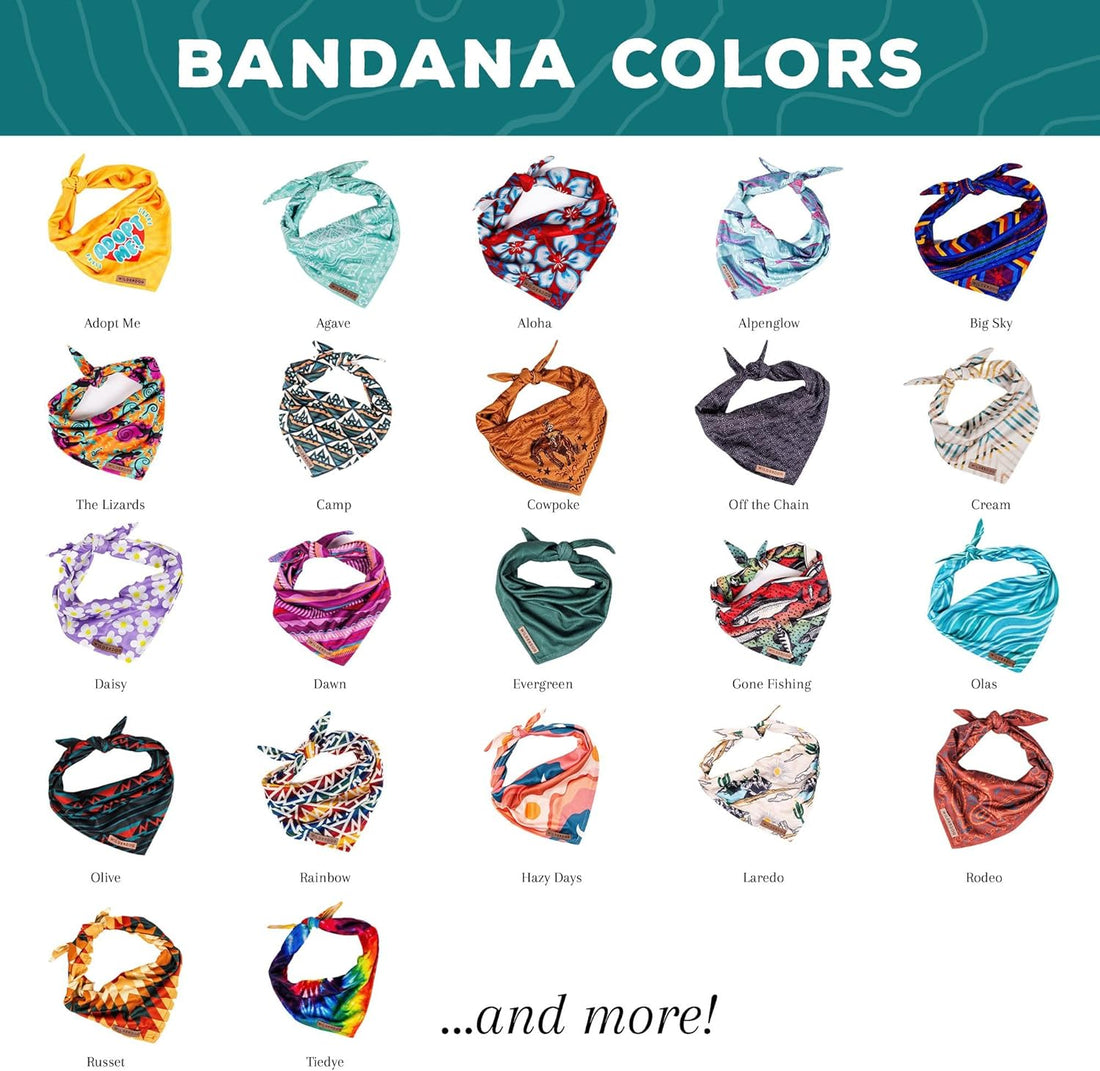 Wilderdog Dog Bandana with Lightweight Quick Drying Poly-Blend Mesh
