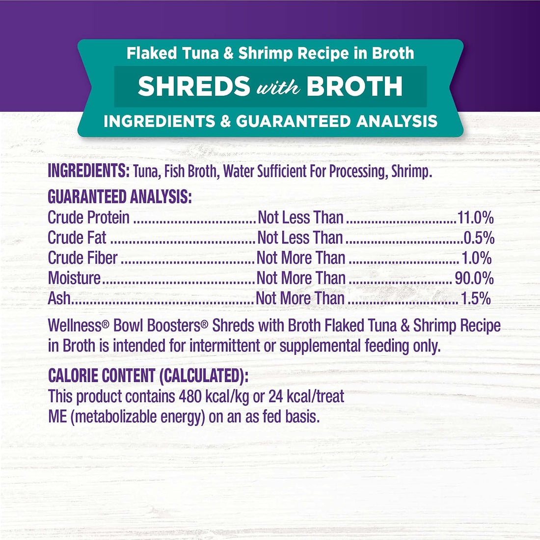 Wellness Bowl Boosters Shreds with Broth Wet Cat Food Topper