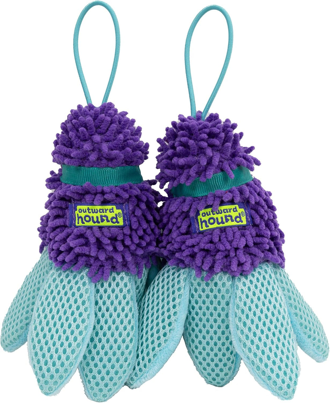 Outward Hound FlyFetch Teaser Wand Dog Toy with Crinkle Attachment