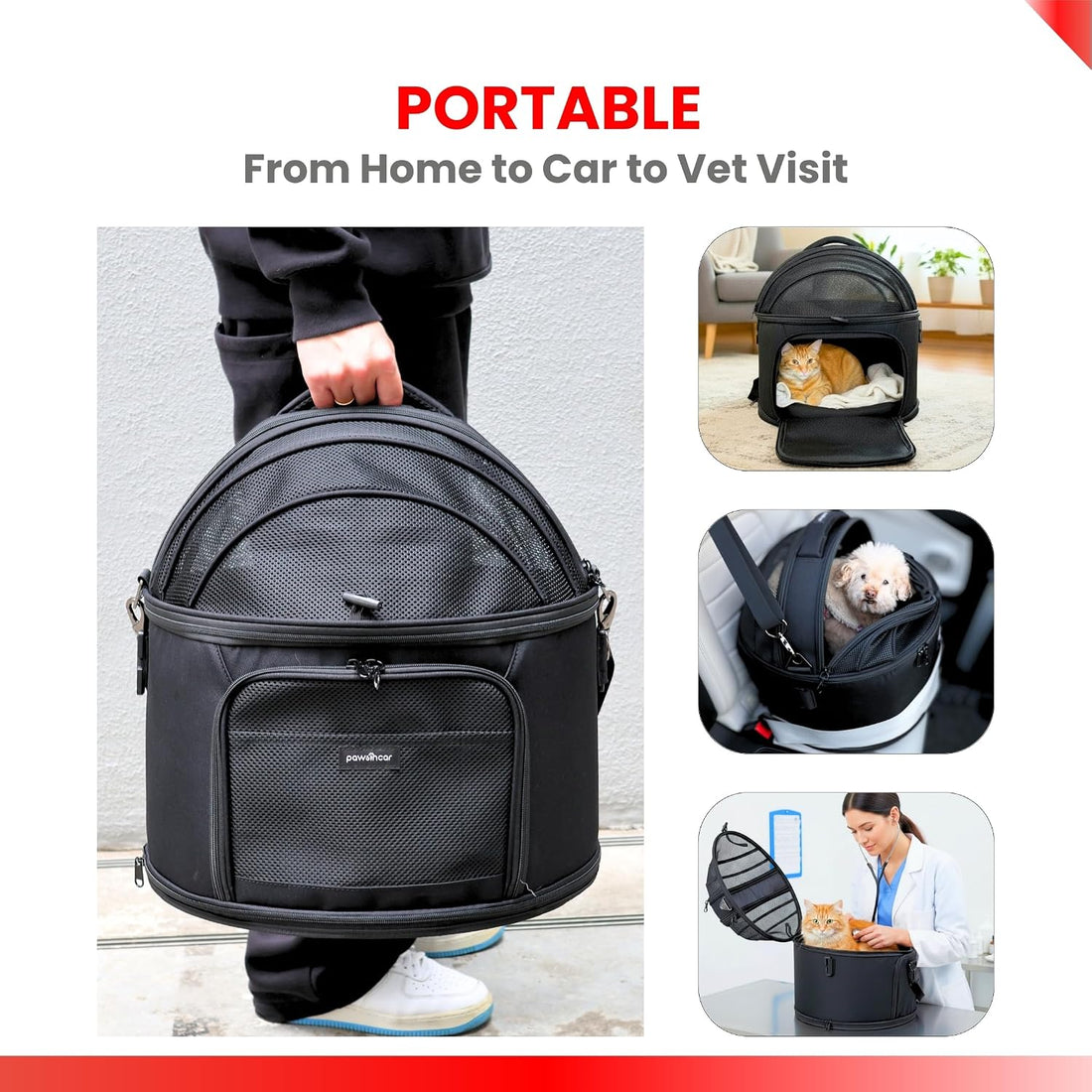 Crash-Tested Small Dog Car Seat | CPS Certified Crash Protection