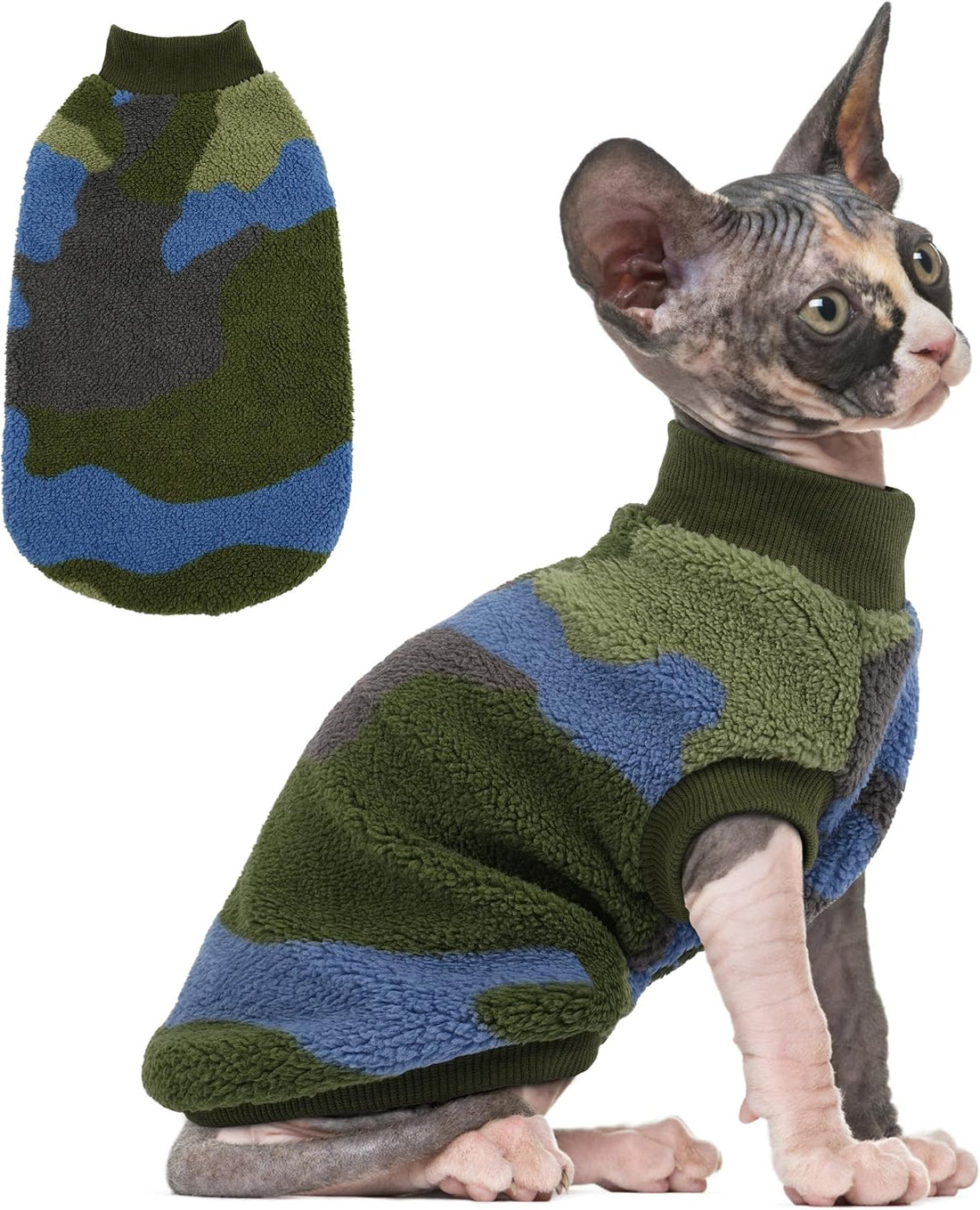 PUMYPOREITY Cozy Fleece Cat Sweater