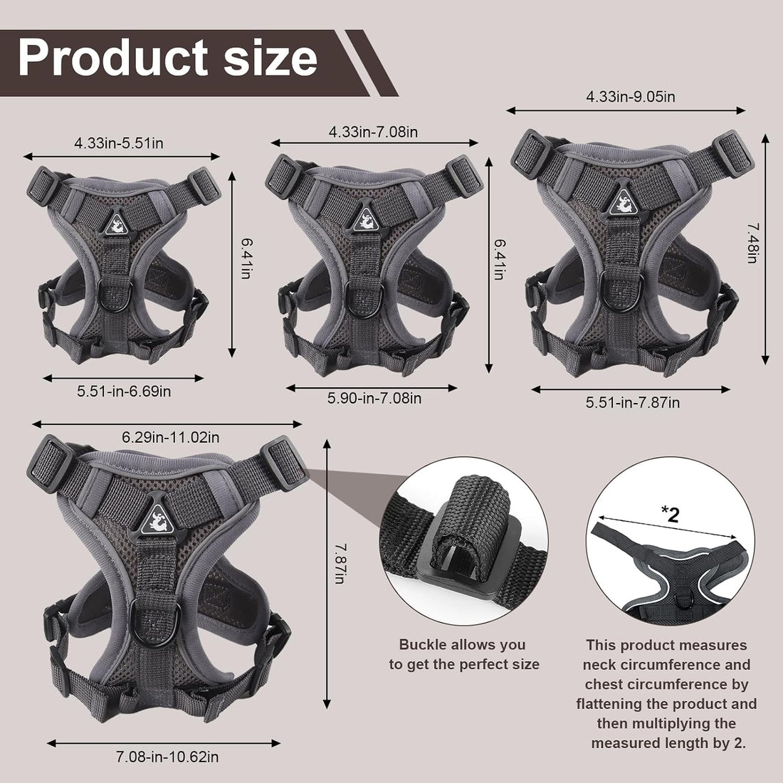 Wanheart cat Chest Harness and Leash