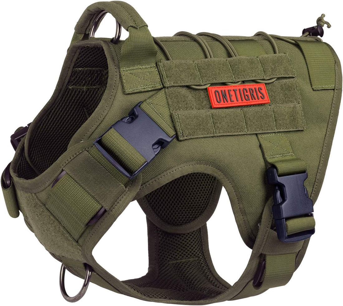 OneTigris Tactical Dog Harness with Handle for Small Medium Dogs