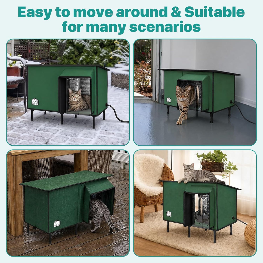 Large Heated Outdoor Cat House