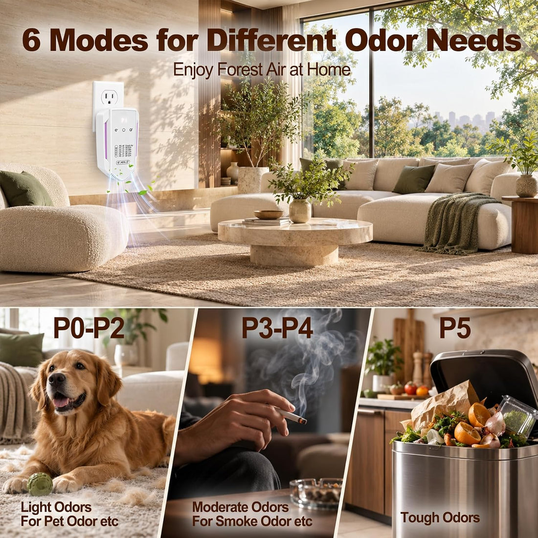 Cat Litter Deodorize, Pet Odor Eliminator for Home,Plug in Air