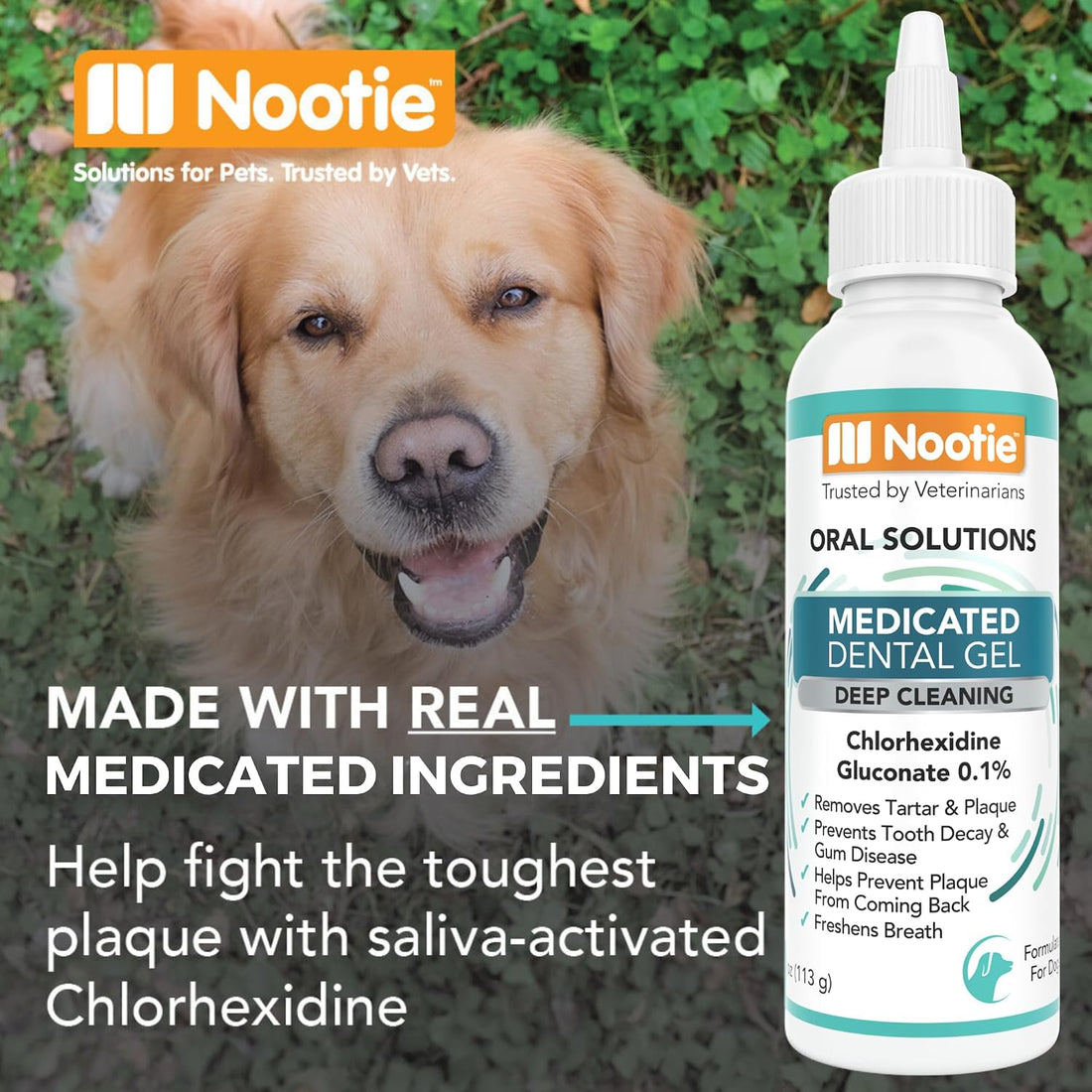 Nootie Medicated Dental for Dogs with Chlorhexidine