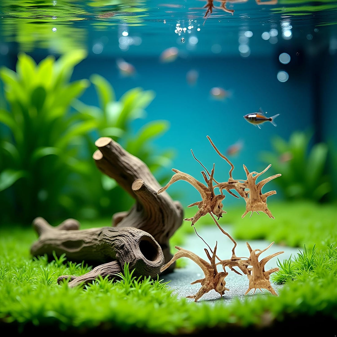 2Pcs Aquarium Driftwood Branches Natural Wood Reptiles Trunk Wood