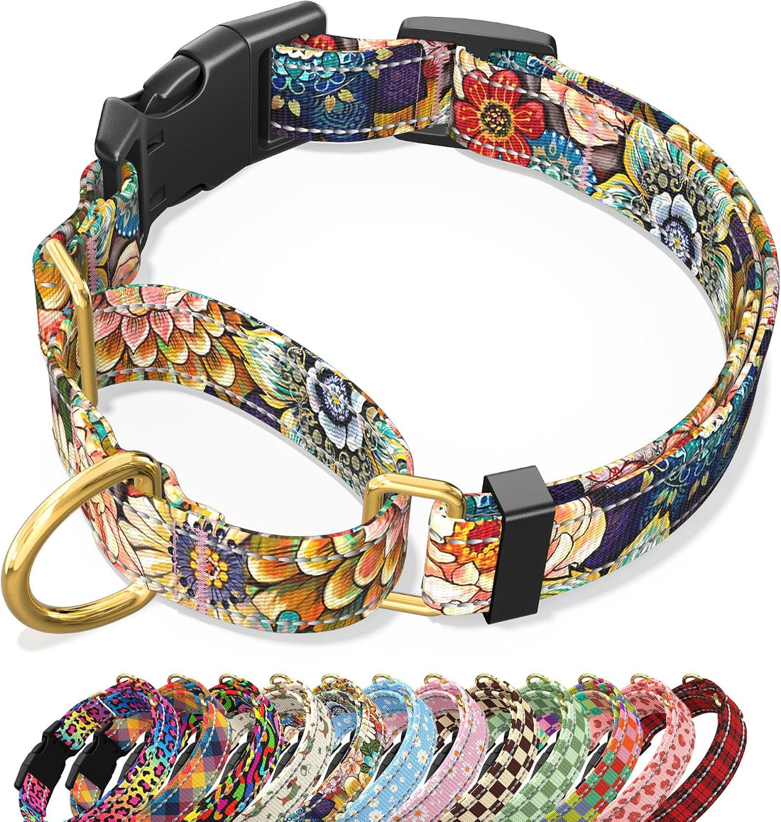 Martingale Dog Collar for Small Dogs, Reflective Puppy Collars