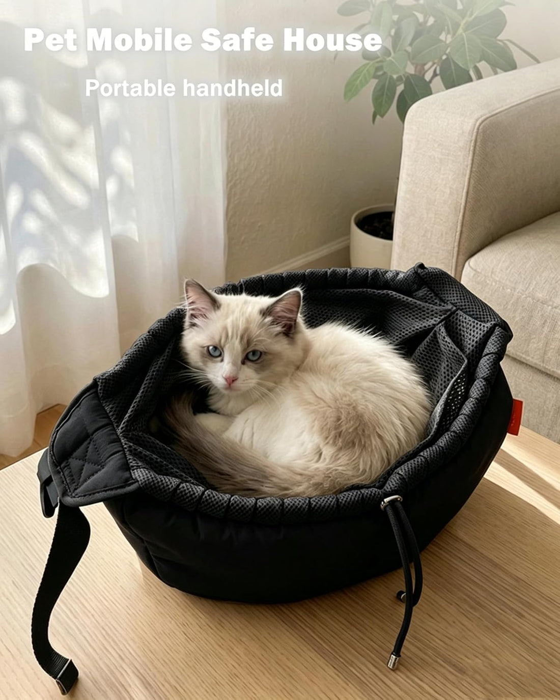 Pet Sling Carrier for Small Dogs/Cats up to 15 lb,Adjustable Shoulder