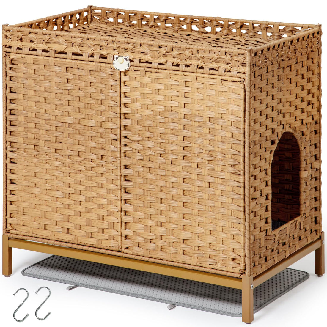 SETVSON Cat Litter Box Enclosure Furniture