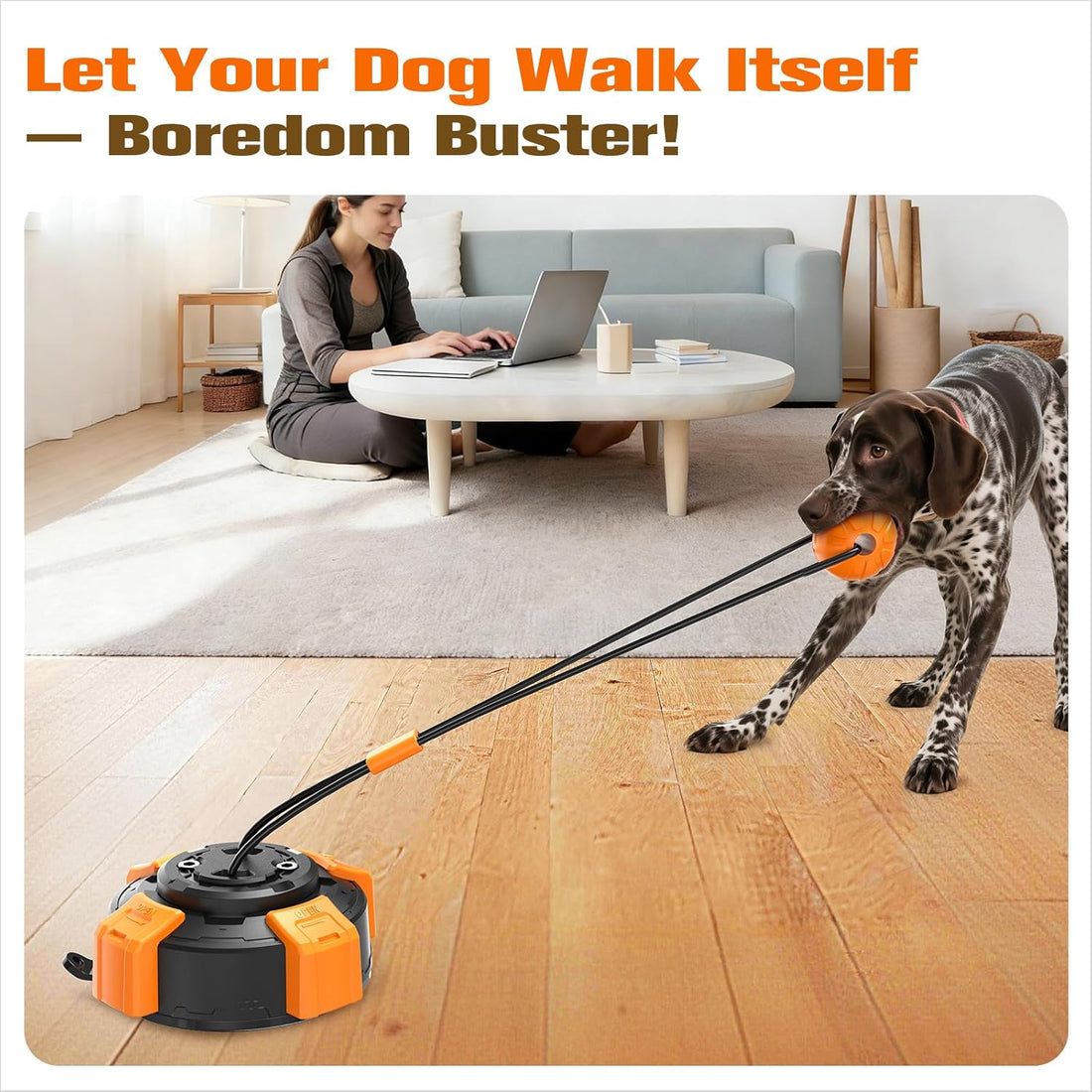 Interactive Tug-of-War Dog Toy for Medium & Large Aggressive Chewers
