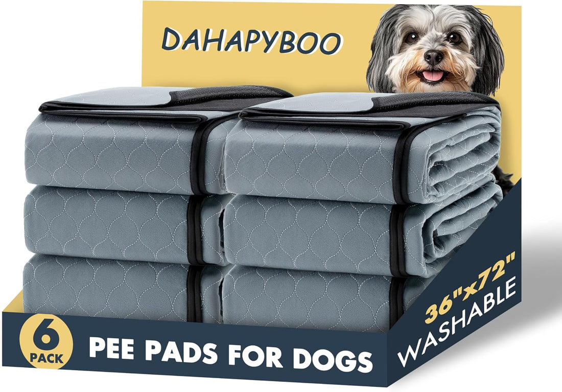 DAHAPYBOO Extra Large Washable Pee Pads for Dogs 36x72,4 Pack