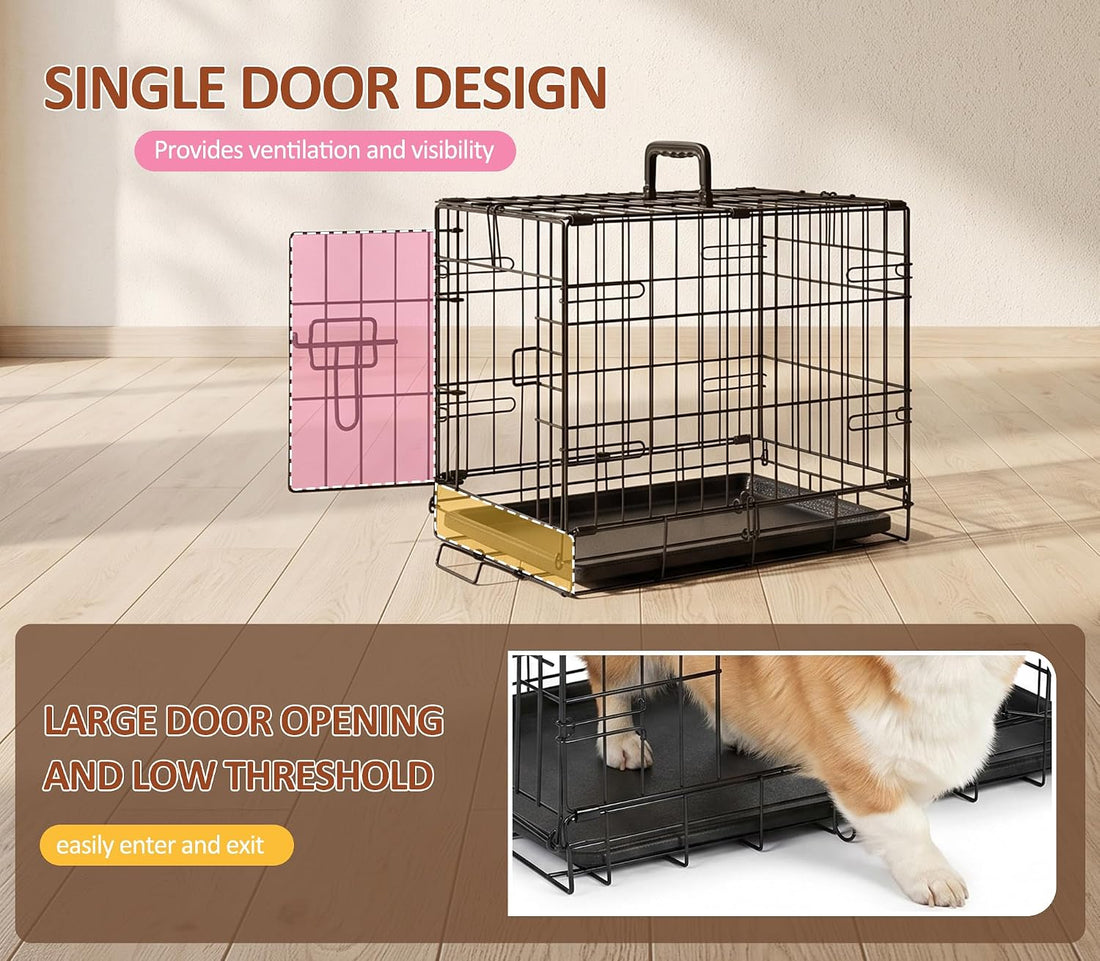 Portable Single Door Dog Crate