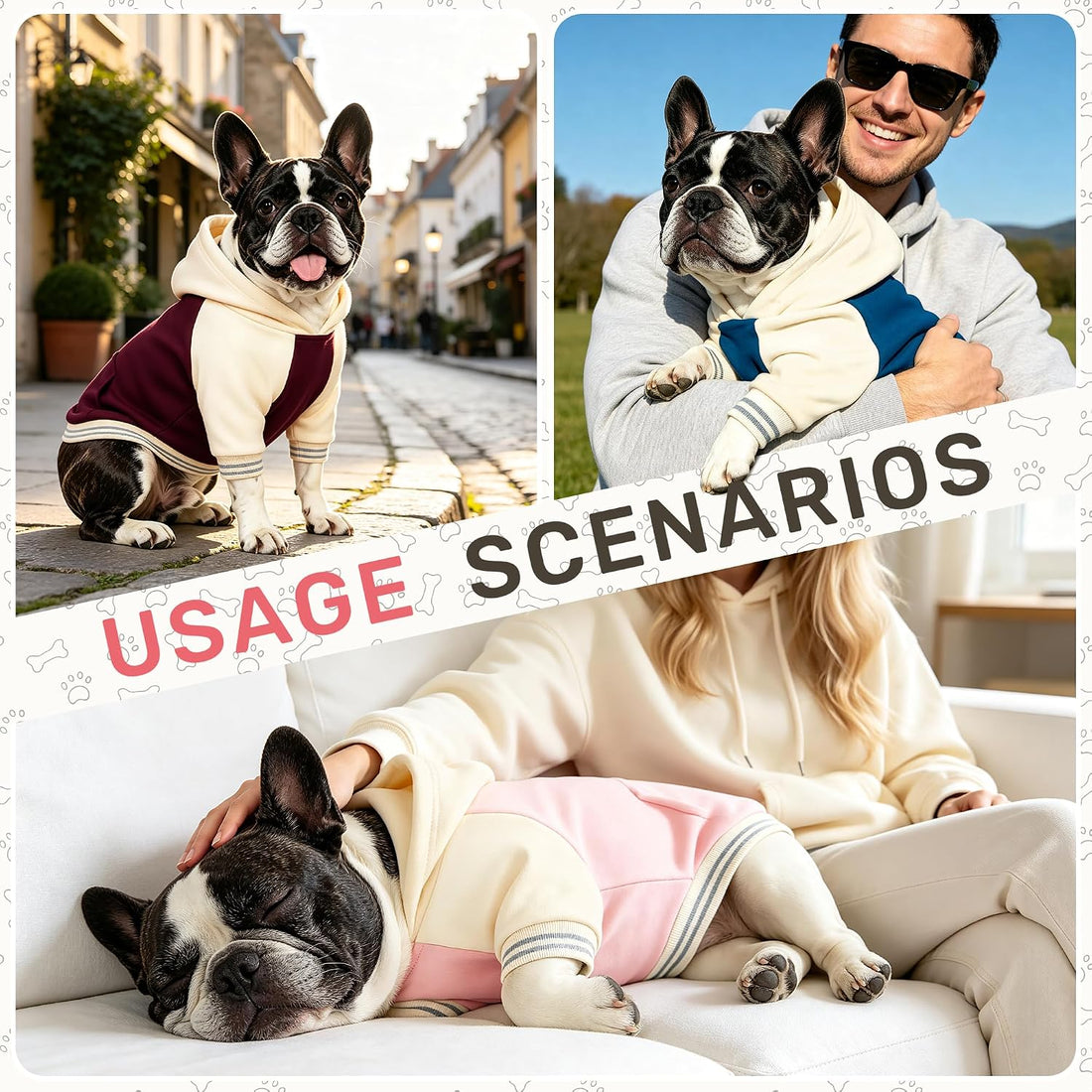 YUDODO Dog Hoodie for Small Dogs, Soft Pullover Dog Clothes