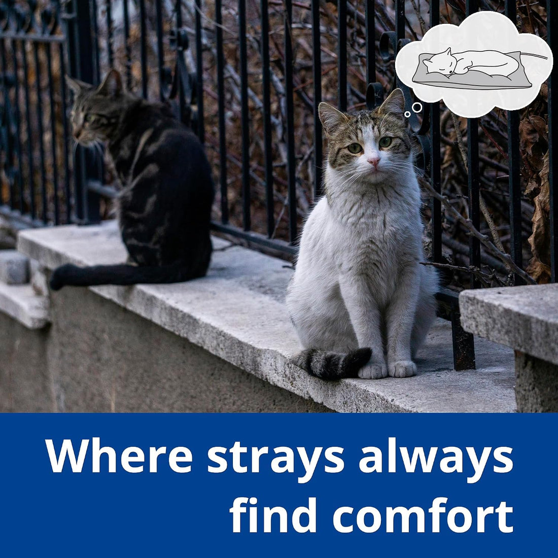 Outdoor Cat Heating Pad, 15.7" x 11.8", 30W, Grey