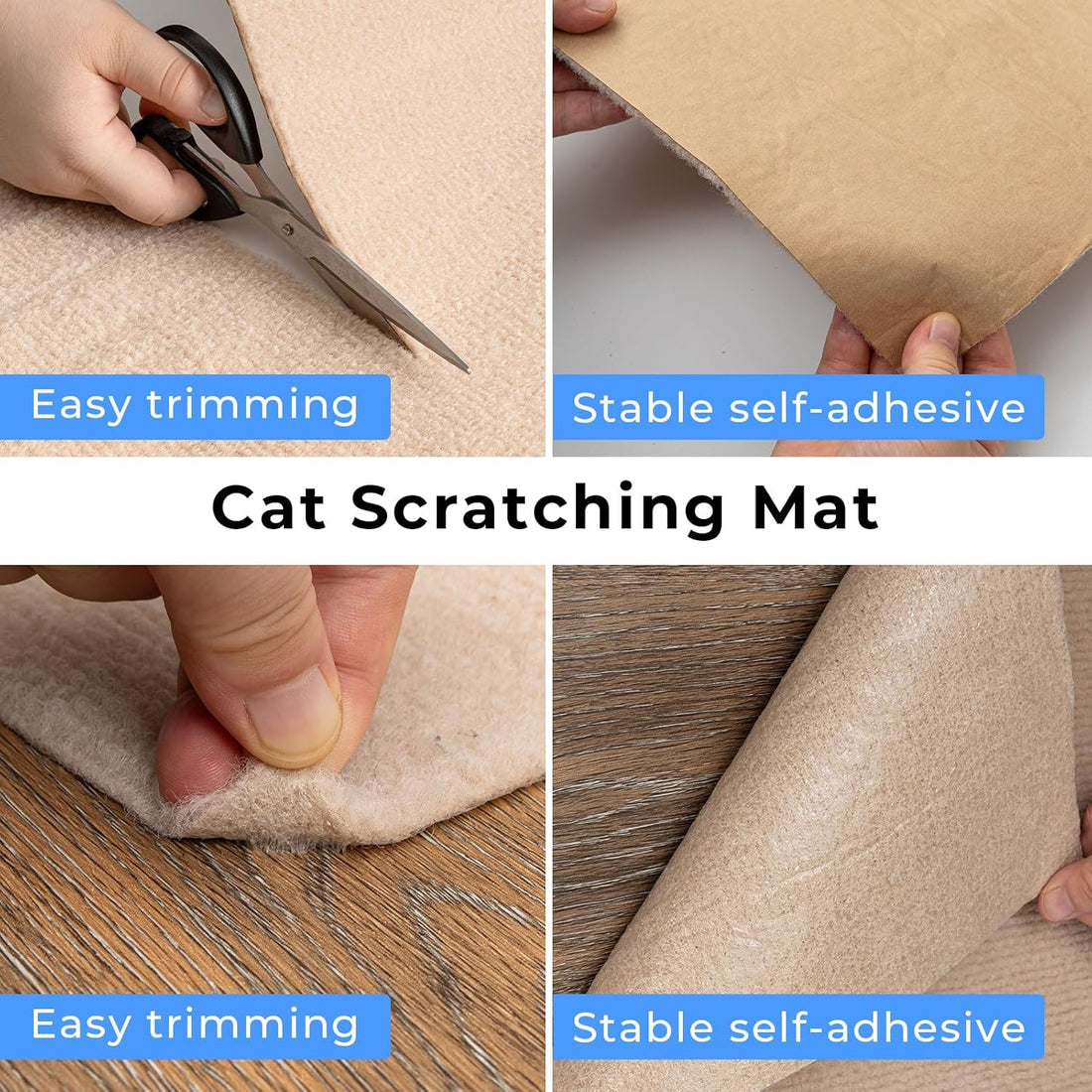 Cat Carpet remnants Cat Scratching Mat Trimmable Self-Adhesive Carpet