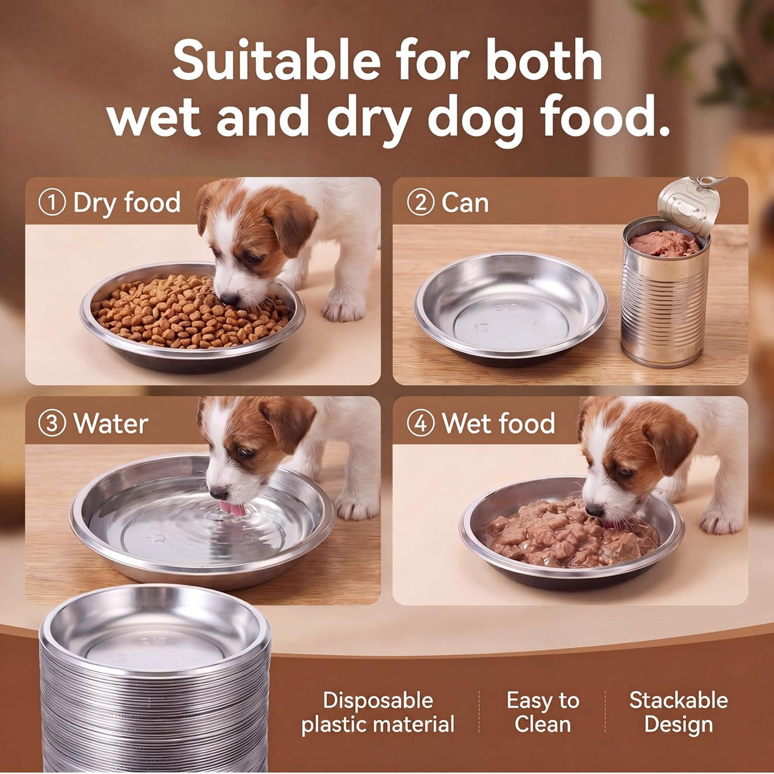 Mini Pet Bowl - 500 Pcs Disposable Feeding Bowls Bulk