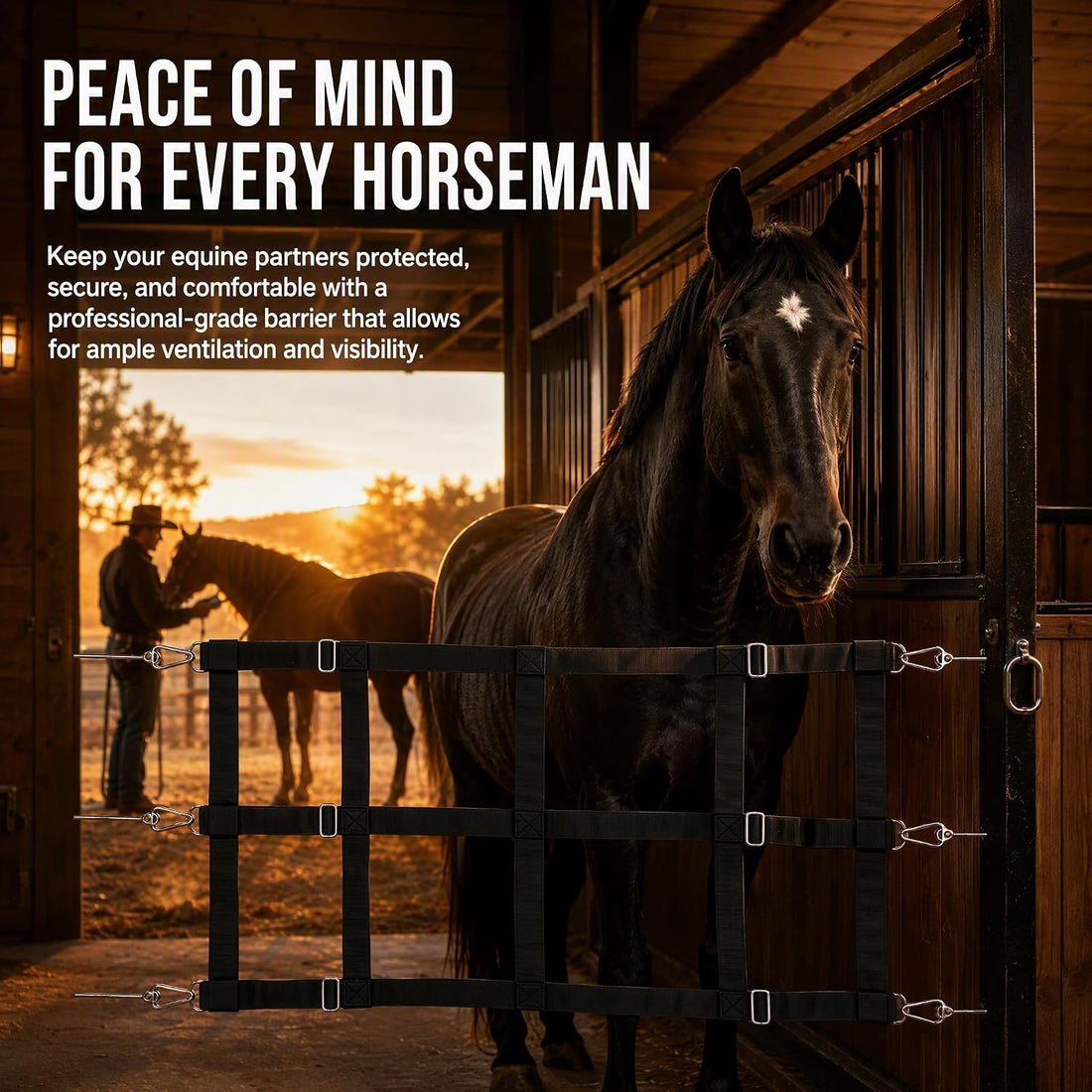 2‑Pack Horse Stall Safety Guard Panels