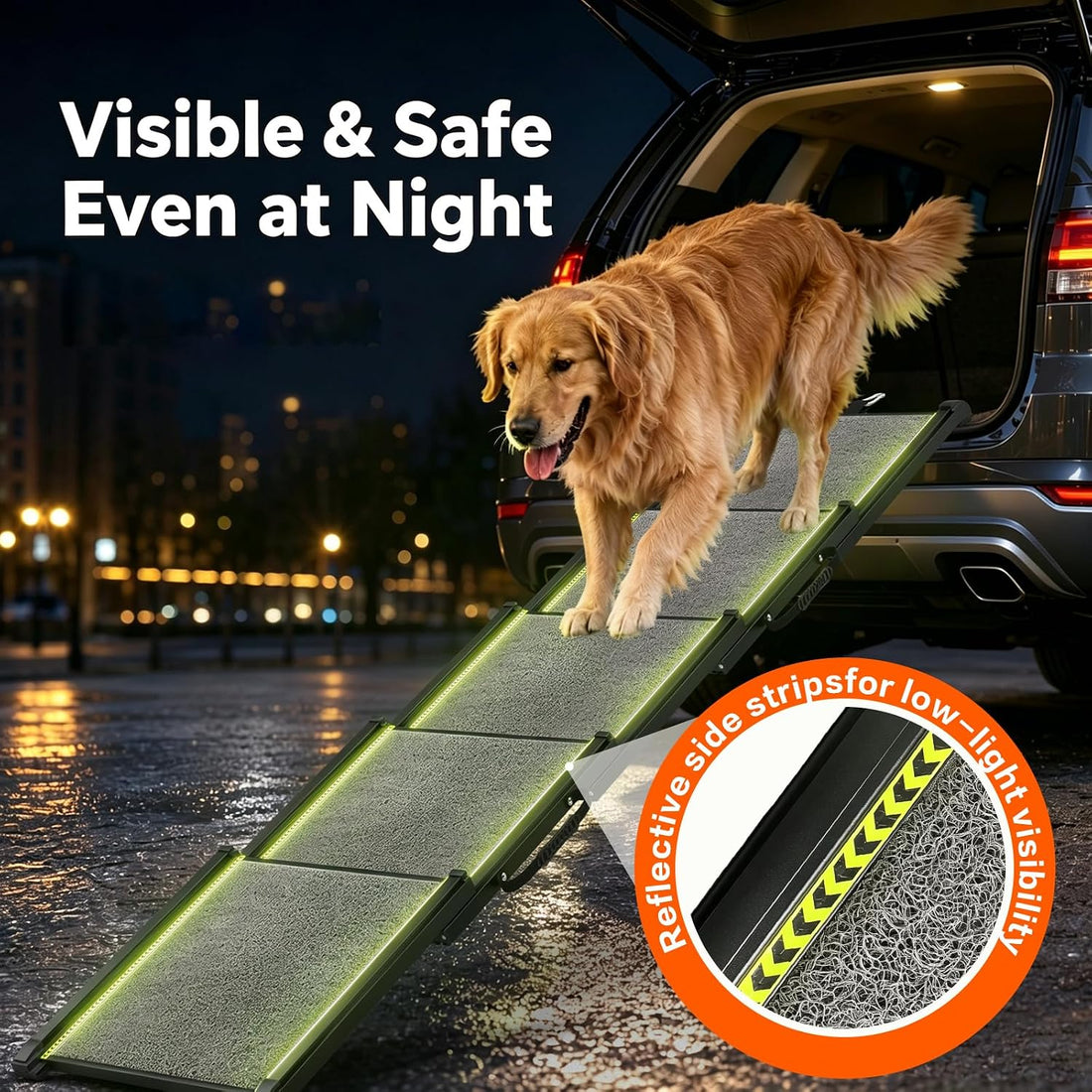 Dog Ramp for Car with Telescoping Design