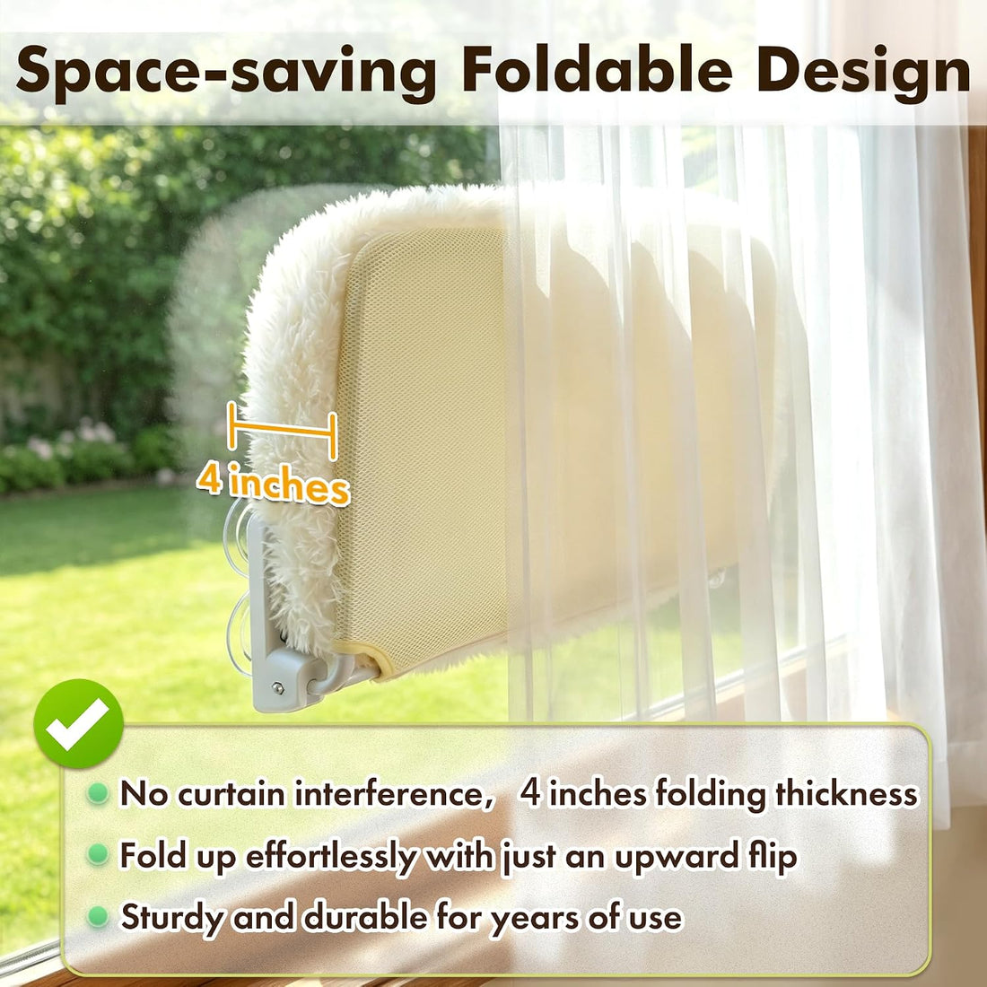 Zoratoo Foldable Cat Window Perch