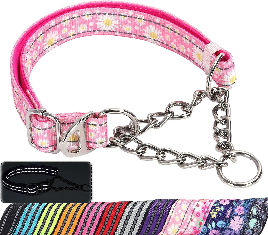 Choke Collar for Dogs,Chain Martingale Dog Training Pulling Collar