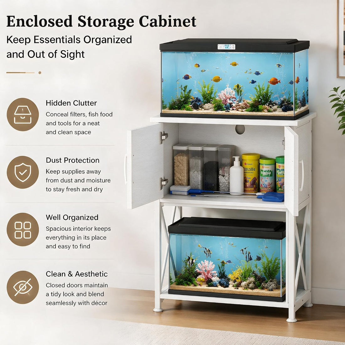 Herture 5-10 Gallon Fish Tank Stand