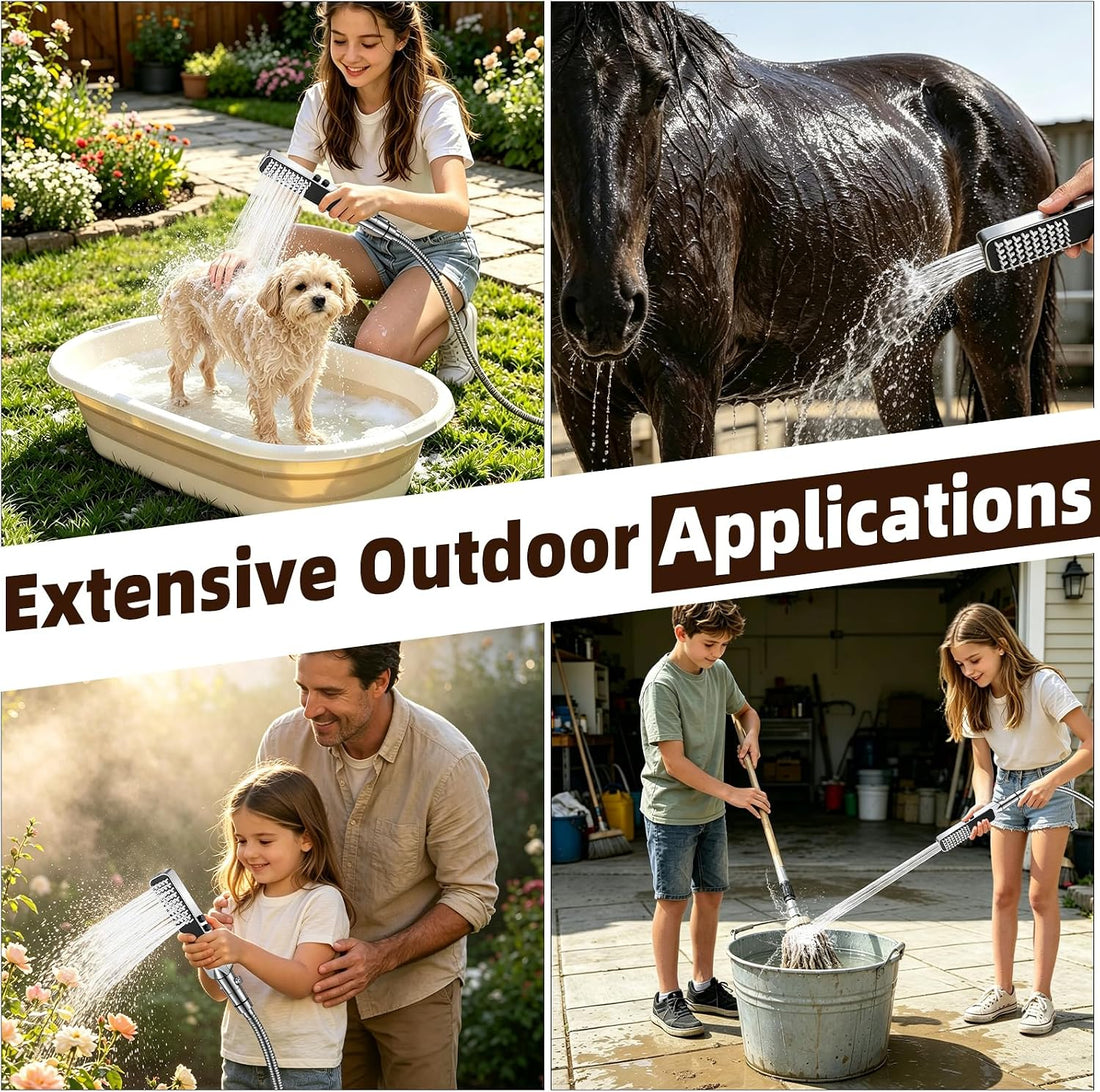 YDmeet High Pressure Dog Shower Attachment with Outdoor Adapter