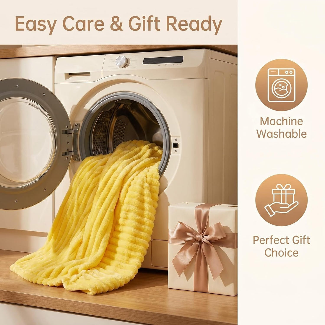 Emotional Support Blanket Yellow Dog Blanket for Dogs