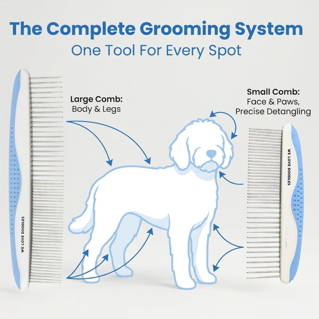 Dog Grooming Combs & Large Dog Slicker Brush