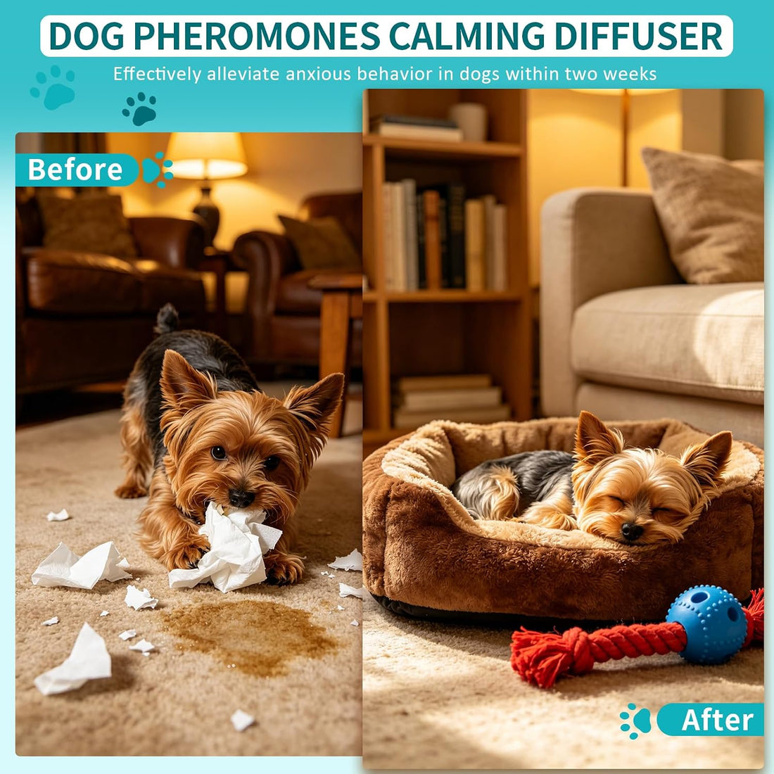 Dog Calming Diffuser, Calming Pheromones Diffuser Kit Pheromone