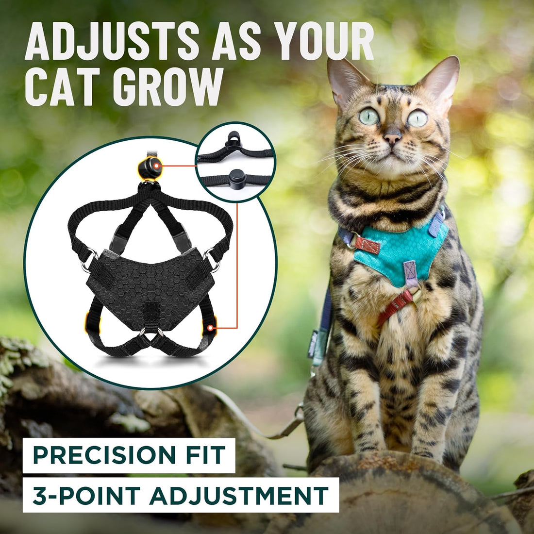 OutdoorBengal Houdini™ Escape Proof Cat Harness and Leash