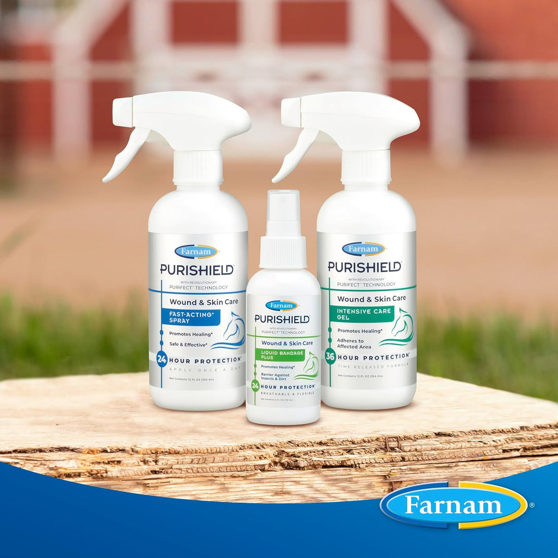 Farnam Purishield Wound & Skin Care Fast Acting Spray