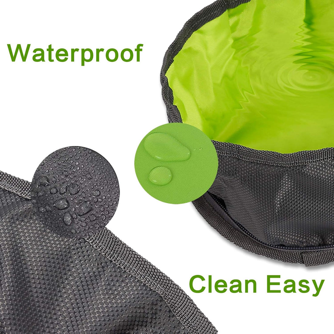YMETECH 2 Pcs Collapsible Dog Bowls for Travel, Foldable