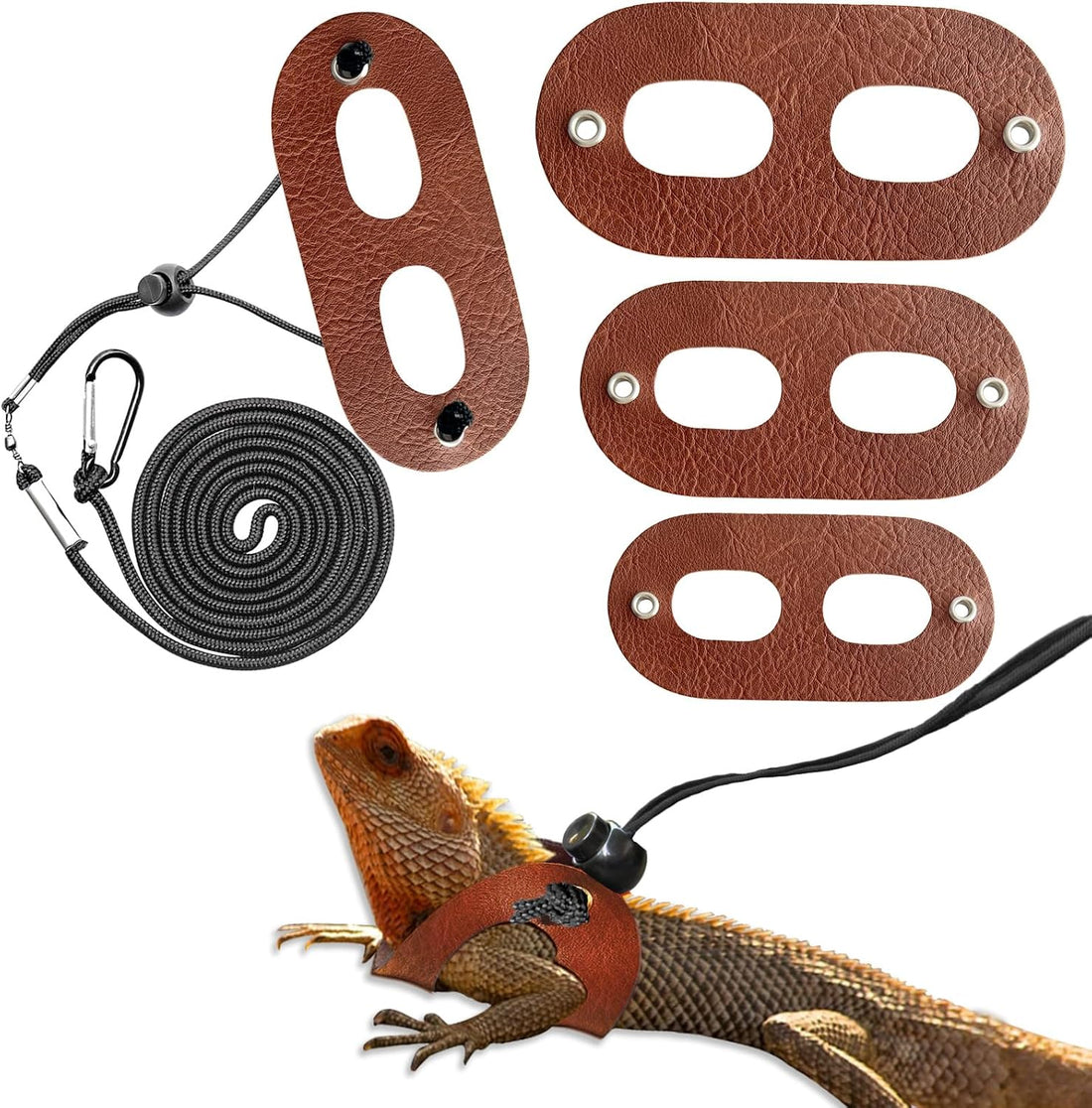Lizard Adjustable Harness Leash,Bearded Dragon Harness Leash Set
