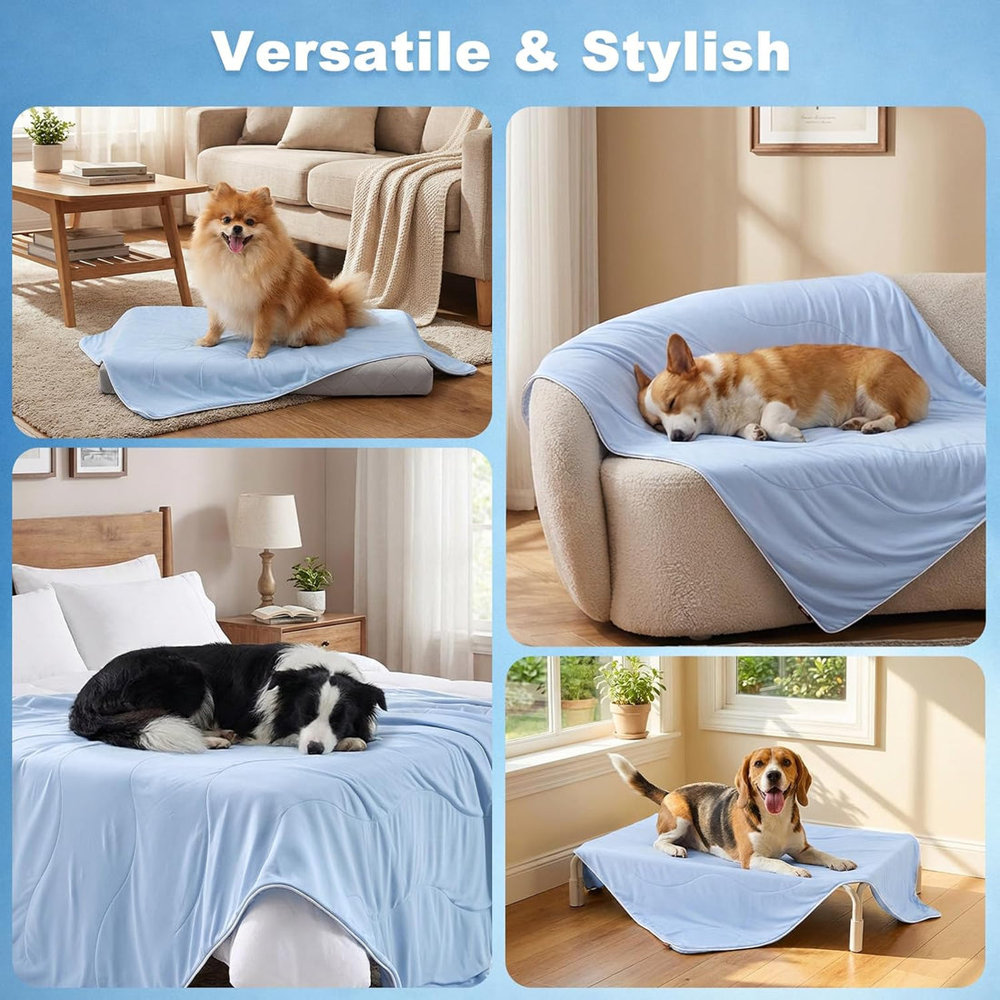 ZOMISIA Breathable Cooling Blanket for Large Dogs
