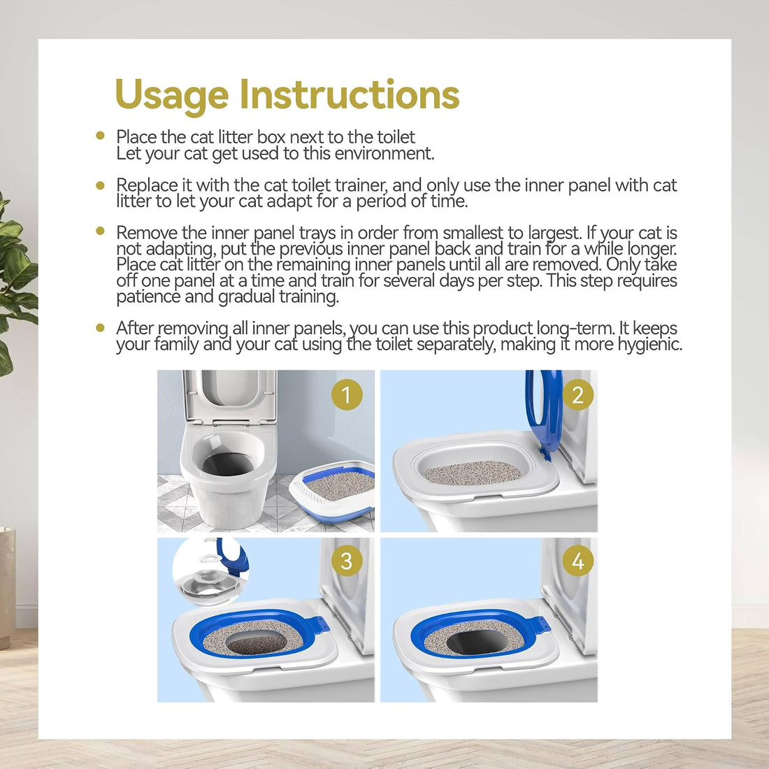 Cat Toilet Trainer Kit | Cat Potty Training Kit
