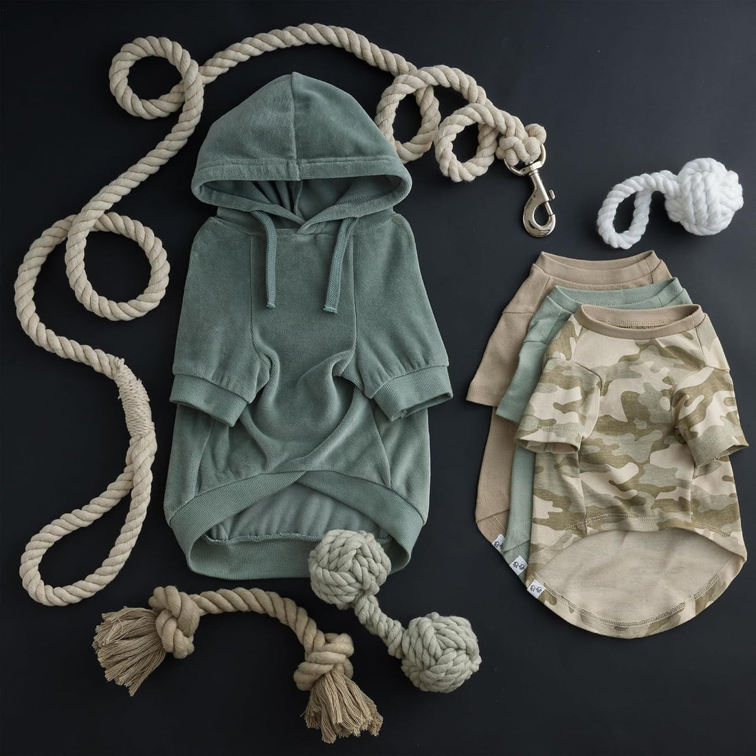 Pet Passion Cooper II Dog Hoodie, Sage, Large