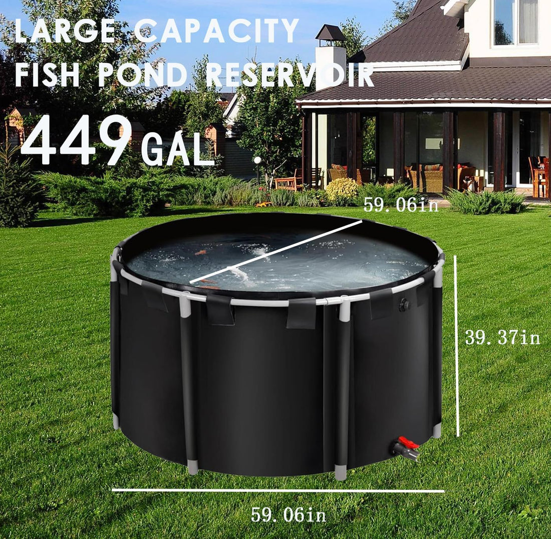 Above Ground Pond,Canvas Fish Pond,Round Thickening Koi Pond Tank