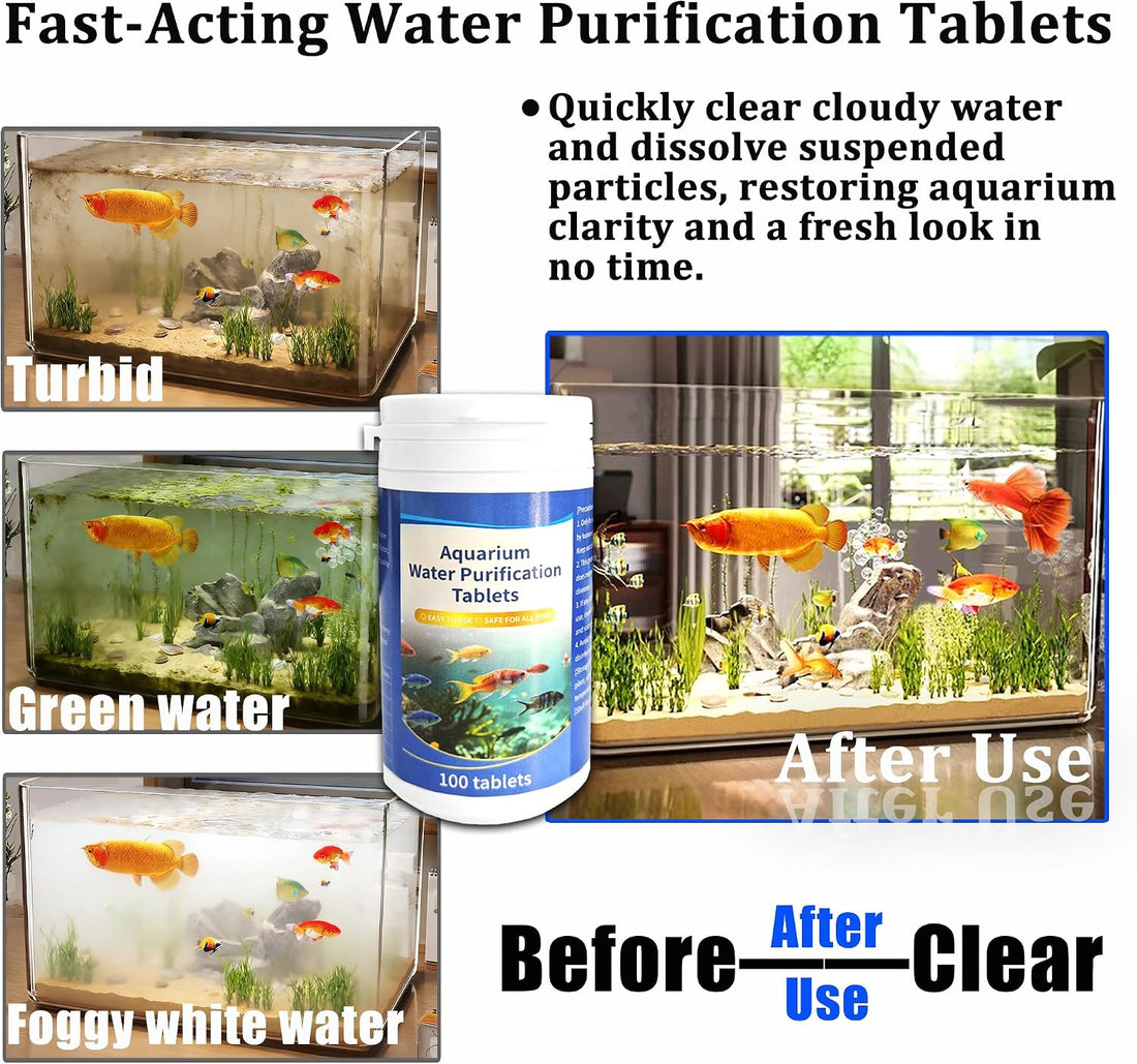 Fish Tank Water Purification Tablets - Clarify Water