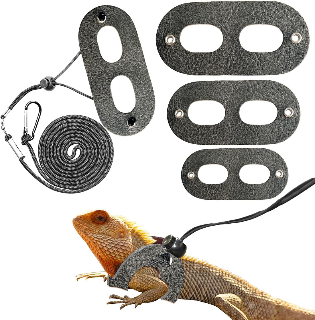 Lizard Adjustable Harness Leash,Bearded Dragon Harness Leash Set