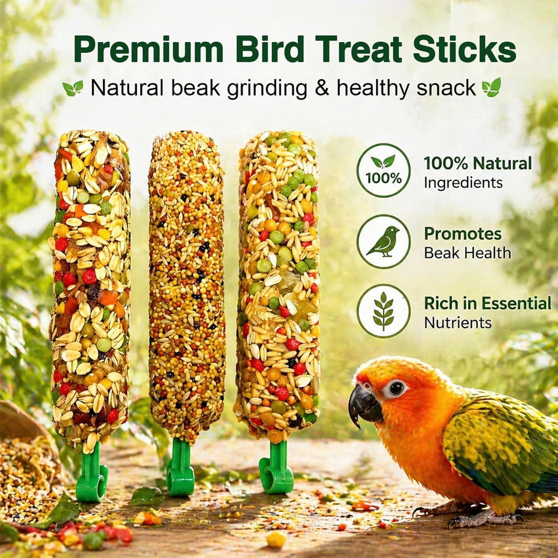 TINYFIELD Bird Treats Sticks